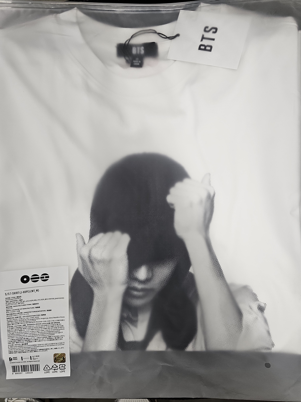 BTS White Graphic Photo Tee J Hope